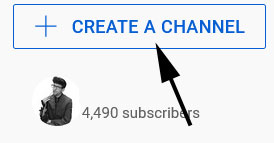 youtube create a channel
