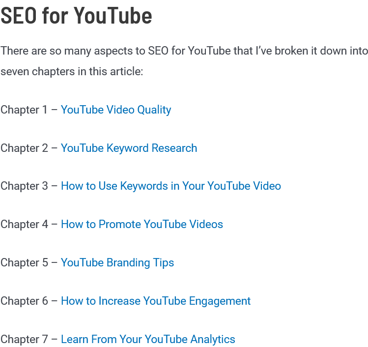 seo for youtube